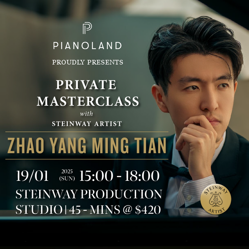 Private Masterclass with Steinway Artist Zhaoyang Mingtian - 19 JANUARY 2025, 3.15PM